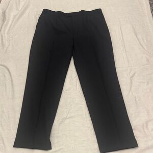 Ralph Lauren Classic Black Pleated Trousers w/cuffs